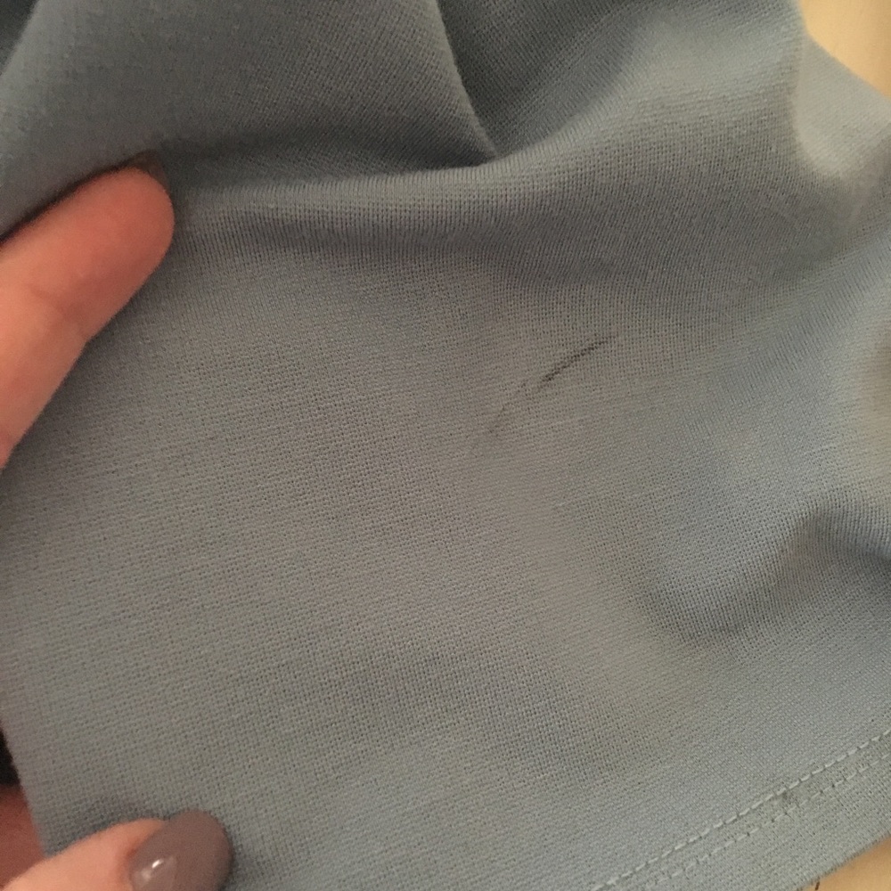 Socialite Cross Back Jumpsuit Blue SM MED LARGE - Picture 7 of 8